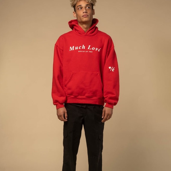 🔥🔥MUCH LOVE HOUSE OF PH8 SCARLET RED HOODIE RARE FIND XXL NWT🔥🔥 - Picture 5 of 6